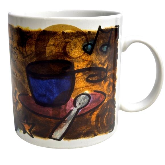 Starbucks 1998 Vintage Coffee Break Essentials Large 20 oz Coffee/Latte Mug - Picture 1 of 7